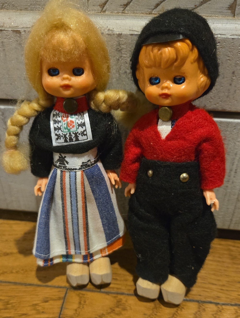 Vintage Dutch Souvenir Dolls Holland